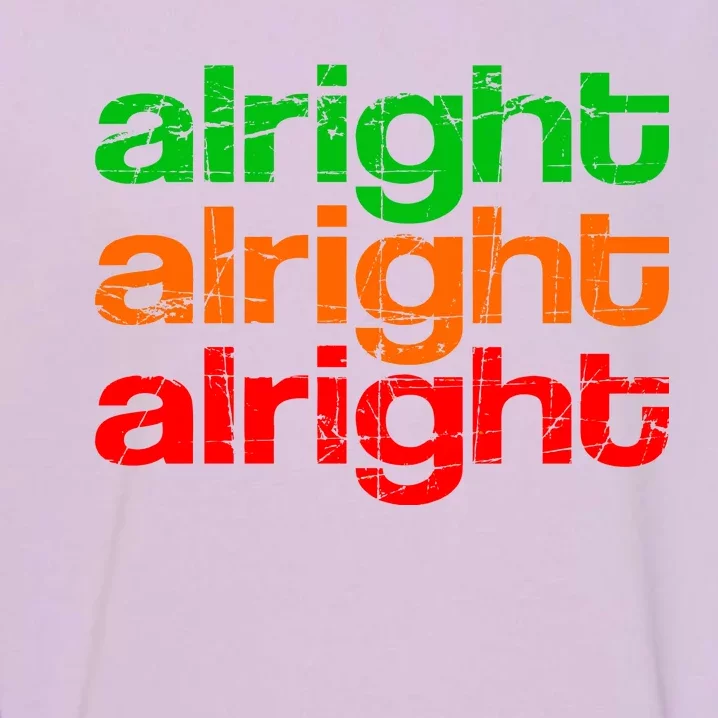 Retro Alright Logo Garment-Dyed Sweatshirt