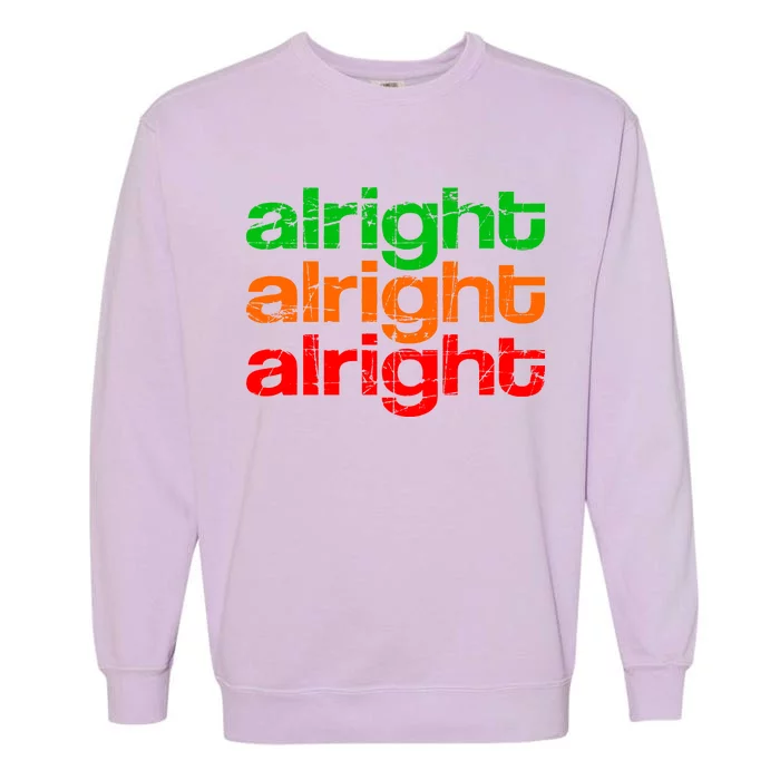 Retro Alright Logo Garment-Dyed Sweatshirt