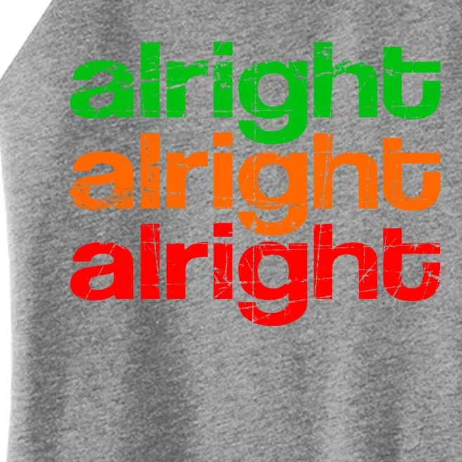 Retro Alright Logo Women’s Perfect Tri Rocker Tank