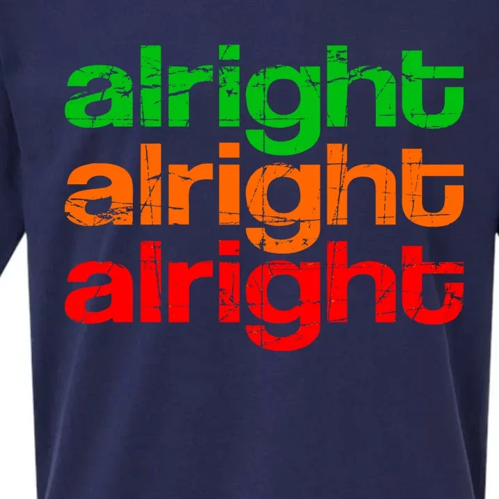 Retro Alright Logo Sueded Cloud Jersey T-Shirt