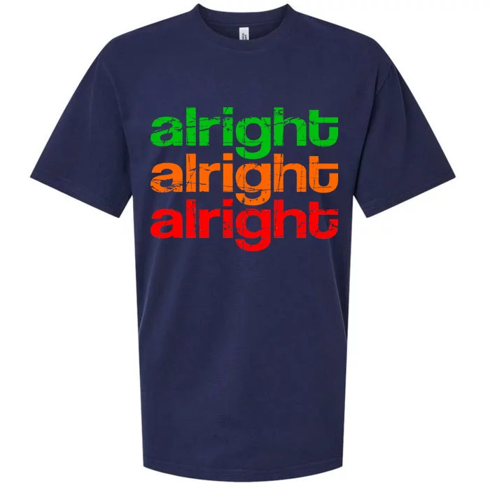 Retro Alright Logo Sueded Cloud Jersey T-Shirt