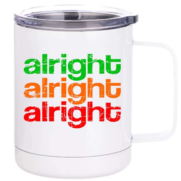 Retro Alright Logo Front & Back 12oz Stainless Steel Tumbler Cup