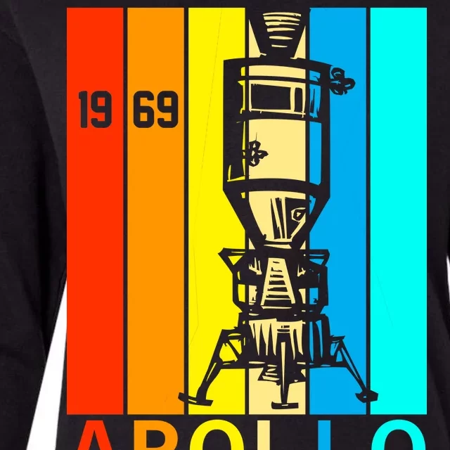 Retro Apollo 11 50th Anniversary 1969 Womens Cotton Relaxed Long Sleeve T-Shirt