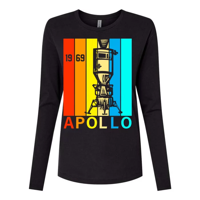 Retro Apollo 11 50th Anniversary 1969 Womens Cotton Relaxed Long Sleeve T-Shirt