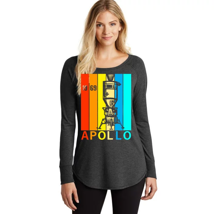 Retro Apollo 11 50th Anniversary 1969 Women's Perfect Tri Tunic Long Sleeve Shirt