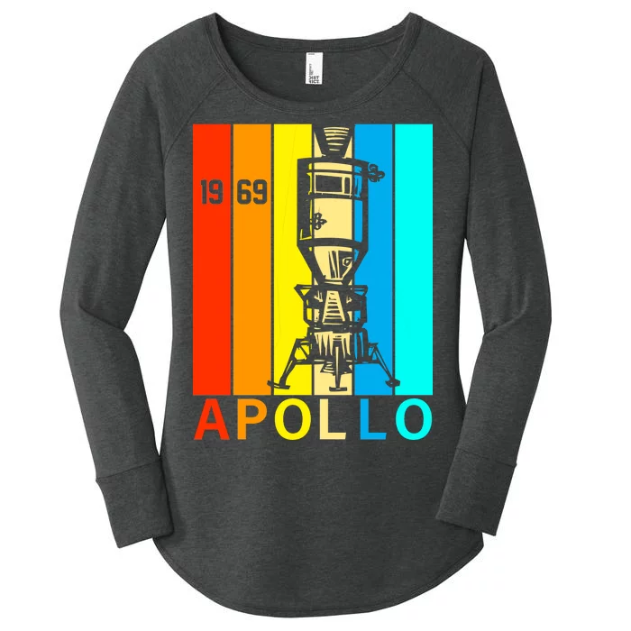 Retro Apollo 11 50th Anniversary 1969 Women's Perfect Tri Tunic Long Sleeve Shirt