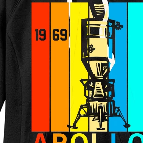 Retro Apollo 11 50th Anniversary 1969 Women's Fleece Hoodie