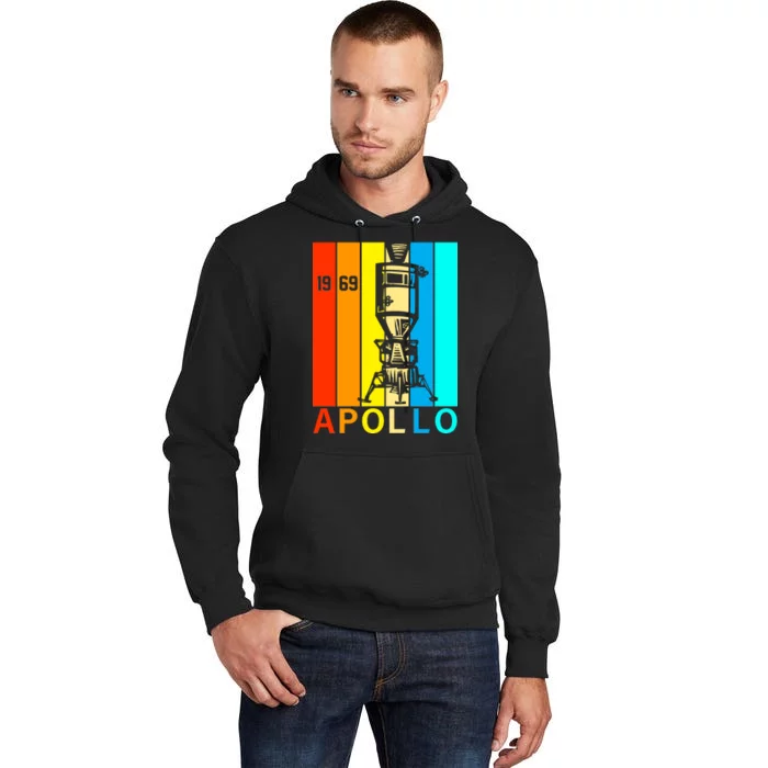 Retro Apollo 11 50th Anniversary 1969 Tall Hoodie