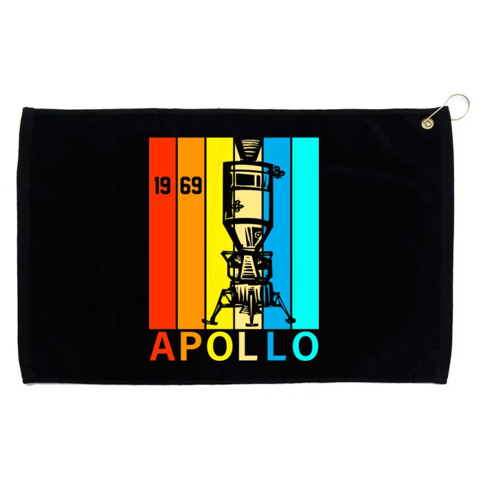 Retro Apollo 11 50th Anniversary 1969 Grommeted Golf Towel