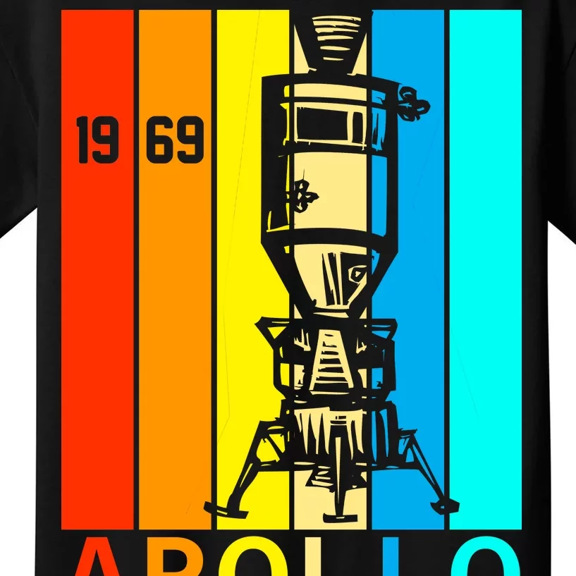 Retro Apollo 11 50th Anniversary 1969 Kids T-Shirt