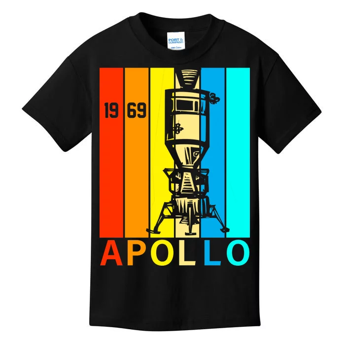 Retro Apollo 11 50th Anniversary 1969 Kids T-Shirt
