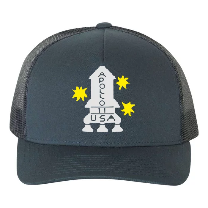 Retro Apollo 11 Spaceship Yupoong Adult 5-Panel Trucker Hat