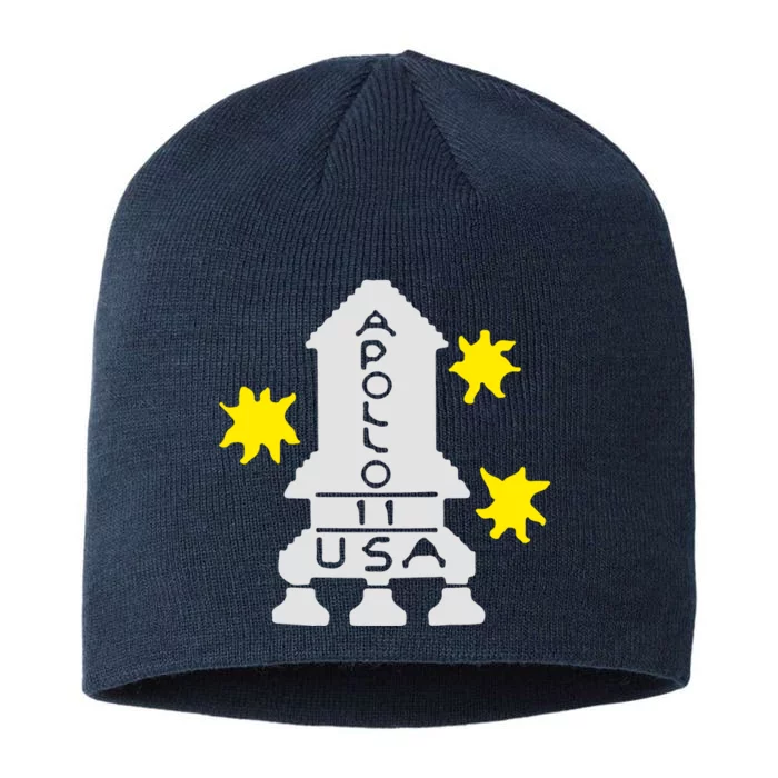 Retro Apollo 11 Spaceship 8 1/2in Sustainable Knit Beanie