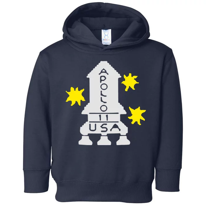 Retro Apollo 11 Spaceship Toddler Hoodie