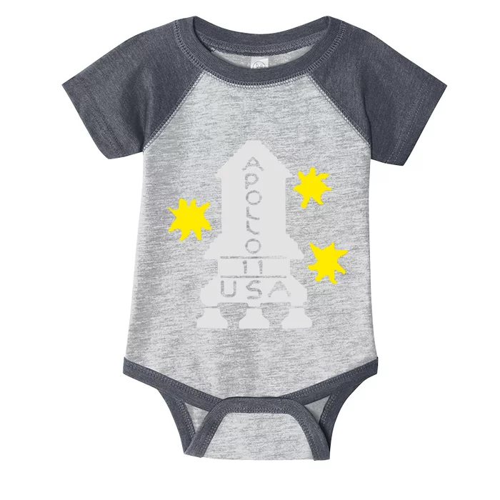 Retro Apollo 11 Spaceship Infant Baby Jersey Bodysuit