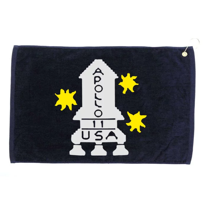 Retro Apollo 11 Spaceship Grommeted Golf Towel