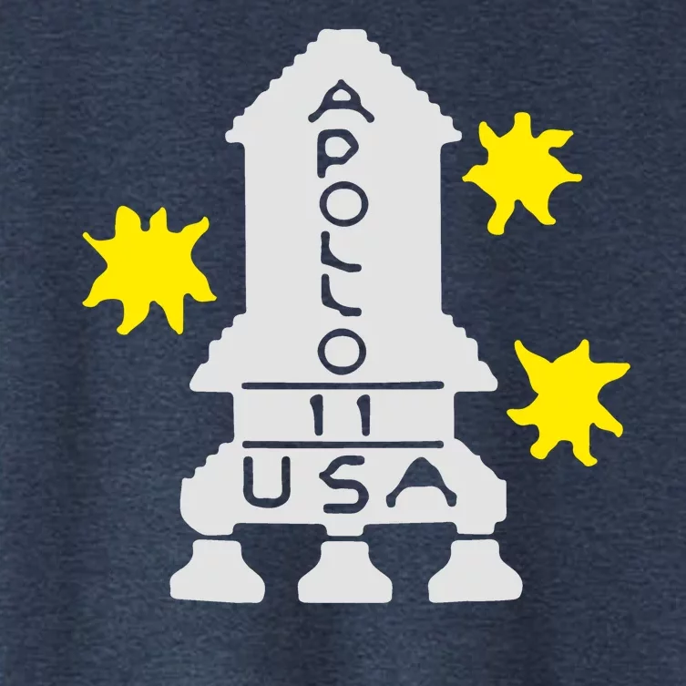 Retro Apollo 11 Spaceship Women's Crop Top Tee