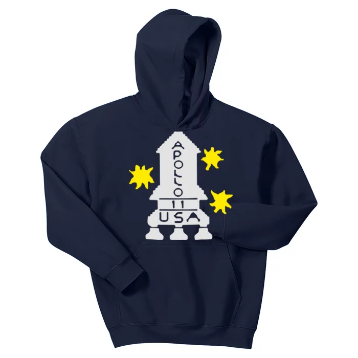 Retro Apollo 11 Spaceship Kids Hoodie