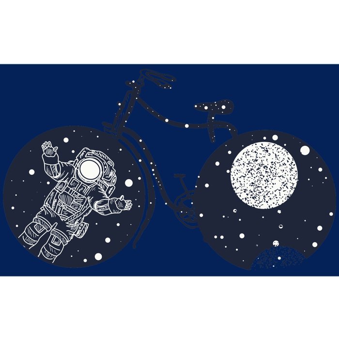 Retro Astronaut Space Bicycle Bumper Sticker