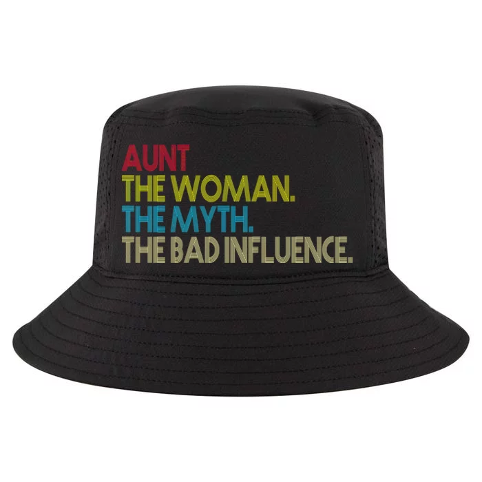 Retro Aunt The Woman Myth Bad Influence Cool Comfort Performance Bucket Hat