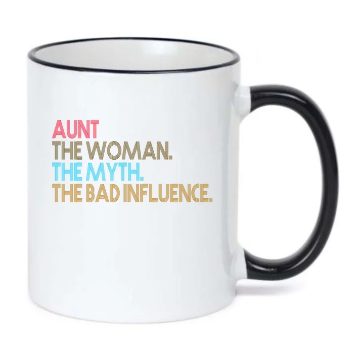 Retro Aunt The Woman Myth Bad Influence Black Color Changing Mug