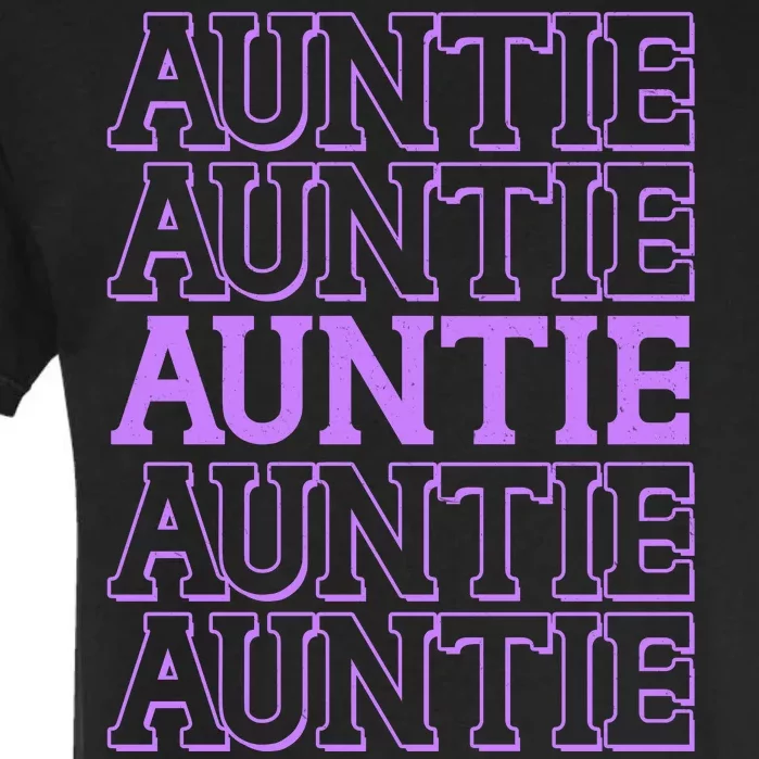 Retro Auntie Pattern Garment-Dyed Heavyweight T-Shirt