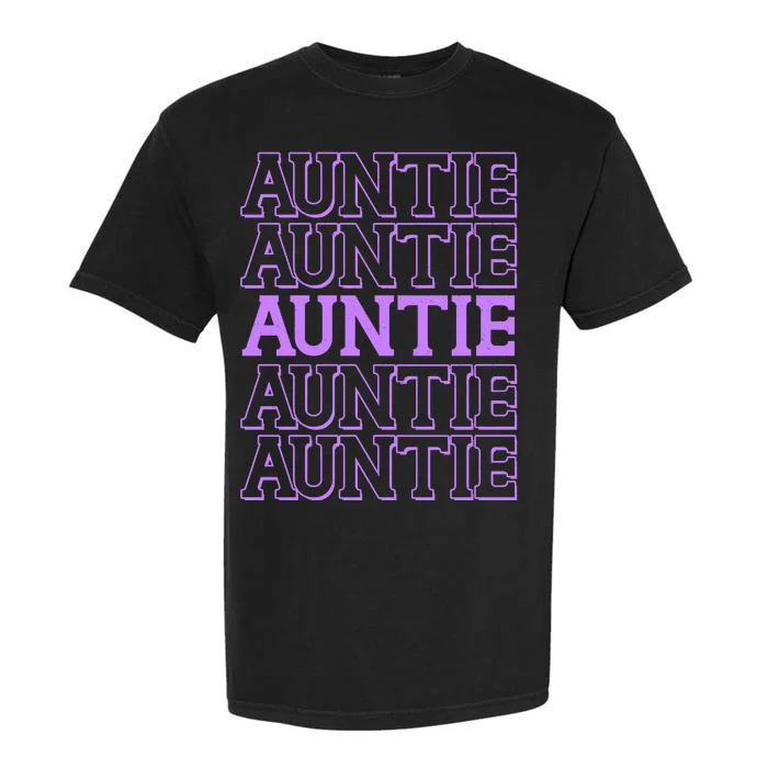 Retro Auntie Pattern Garment-Dyed Heavyweight T-Shirt