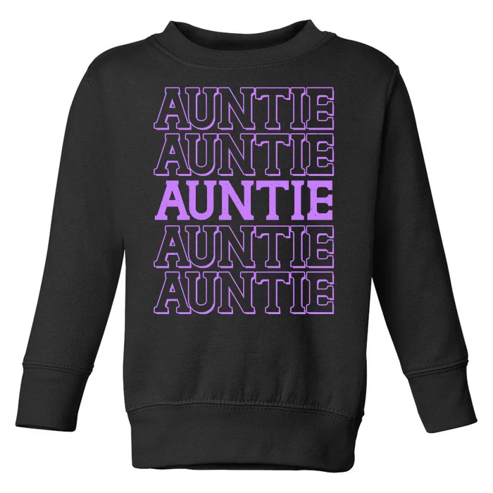 Retro Auntie Pattern Toddler Sweatshirt