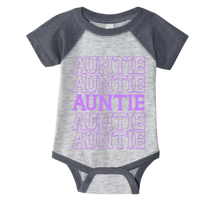 Retro Auntie Pattern Infant Baby Jersey Bodysuit