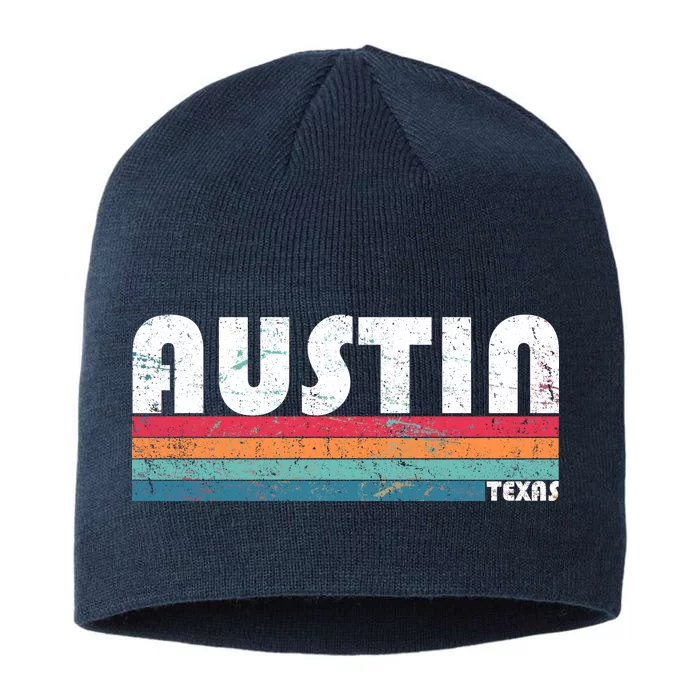 Retro Austin Texas 8 1/2in Sustainable Knit Beanie