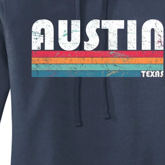 Retro Austin Texas Women's Pullover Hoodie