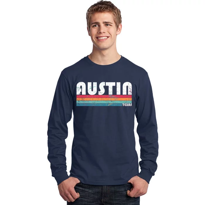 Retro Austin Texas Tall Long Sleeve T-Shirt