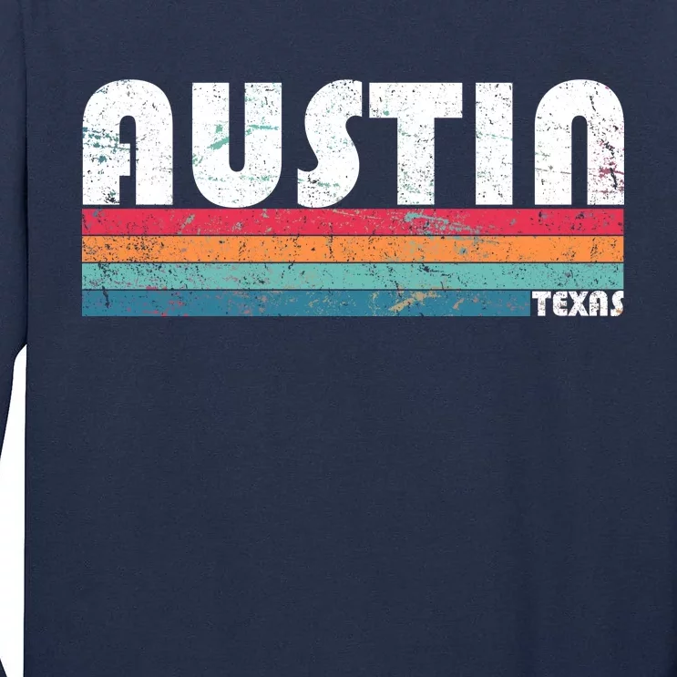 Retro Austin Texas Tall Long Sleeve T-Shirt