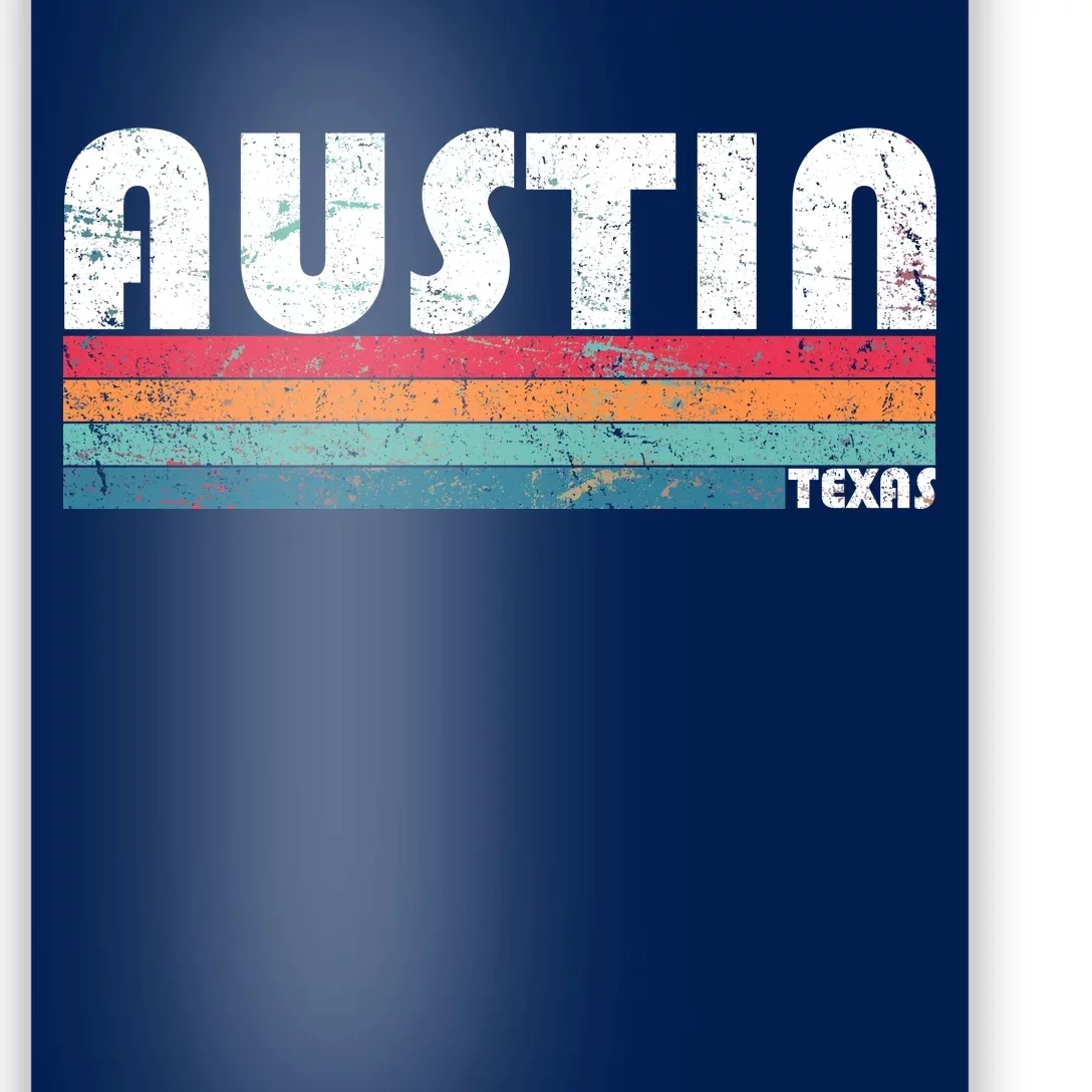 Retro Austin Texas Poster