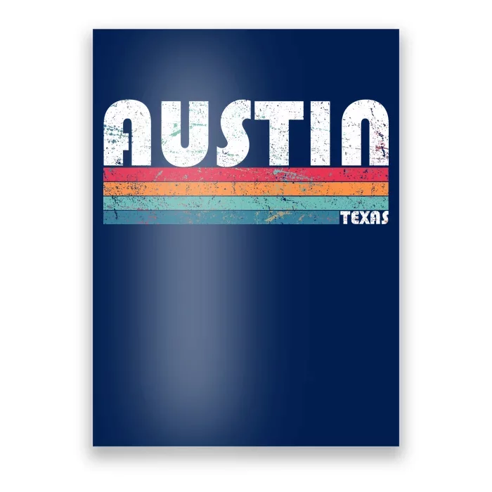 Retro Austin Texas Poster