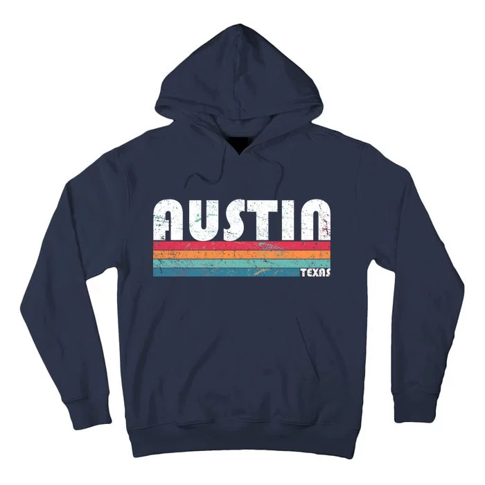 Retro Austin Texas Tall Hoodie