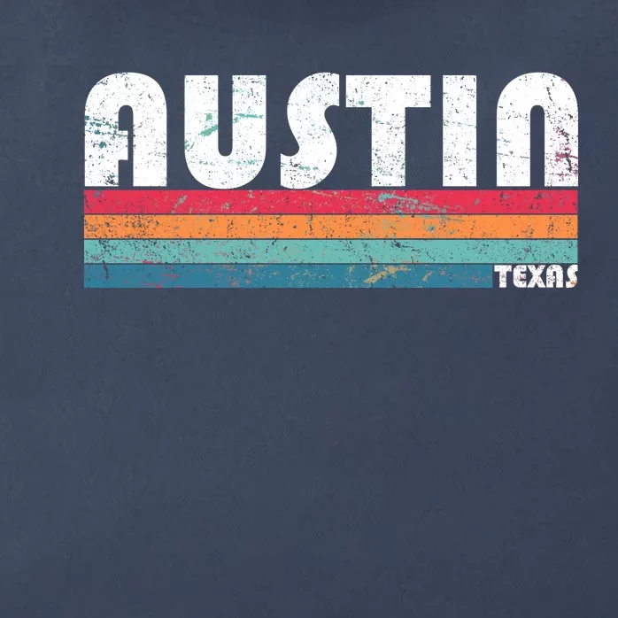 Retro Austin Texas Zip Tote Bag