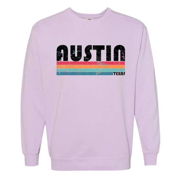 Retro Austin Texas Garment-Dyed Sweatshirt