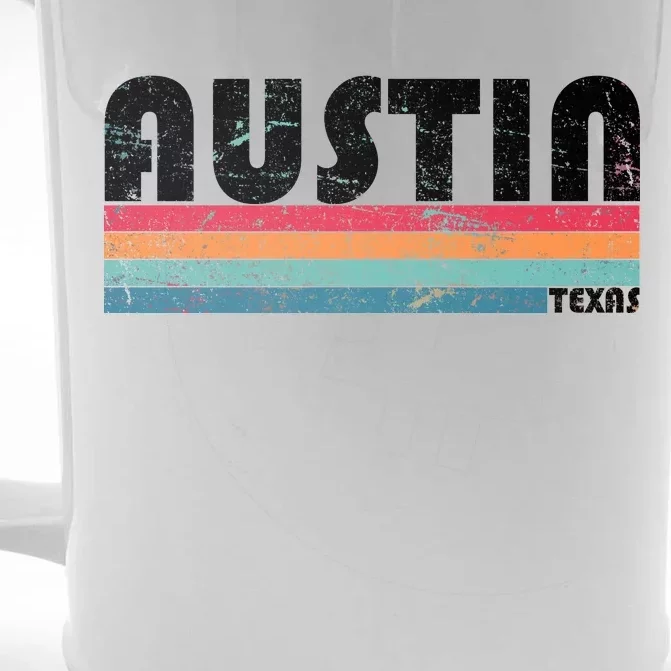 Retro Austin Texas Front & Back Beer Stein