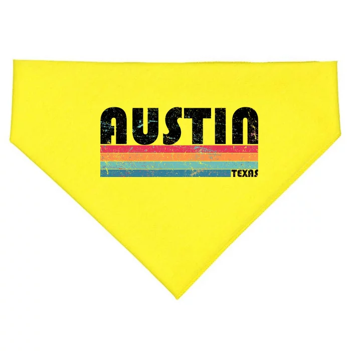 Retro Austin Texas USA-Made Doggie Bandana