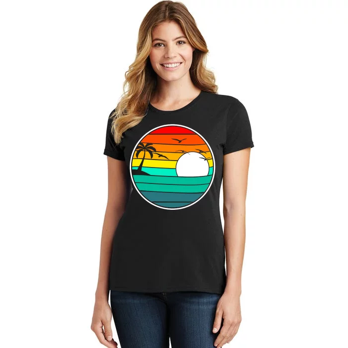 Retro Beach 80's Aesthetic Women's T-Shirt