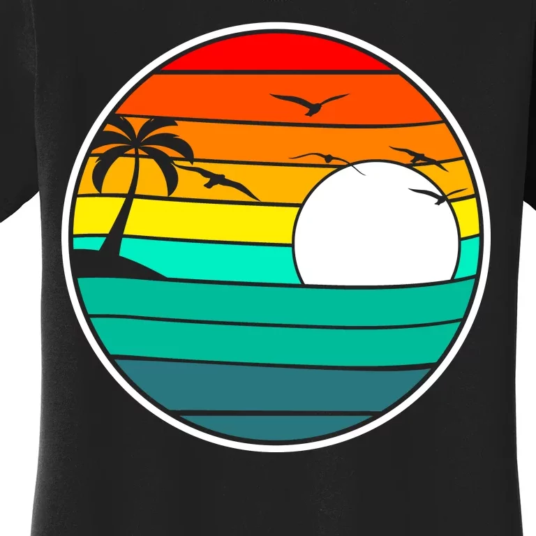 Retro Beach 80's Aesthetic Women's T-Shirt