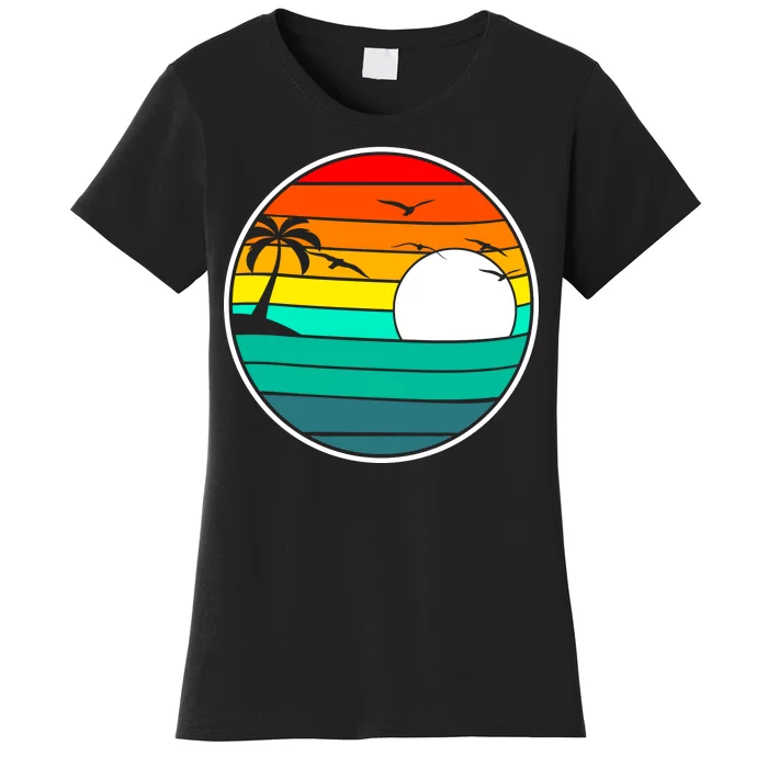 Retro Beach 80's Aesthetic Women's T-Shirt