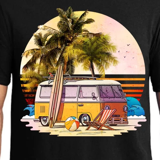 Retro Beach Hippie Van Pajama Set