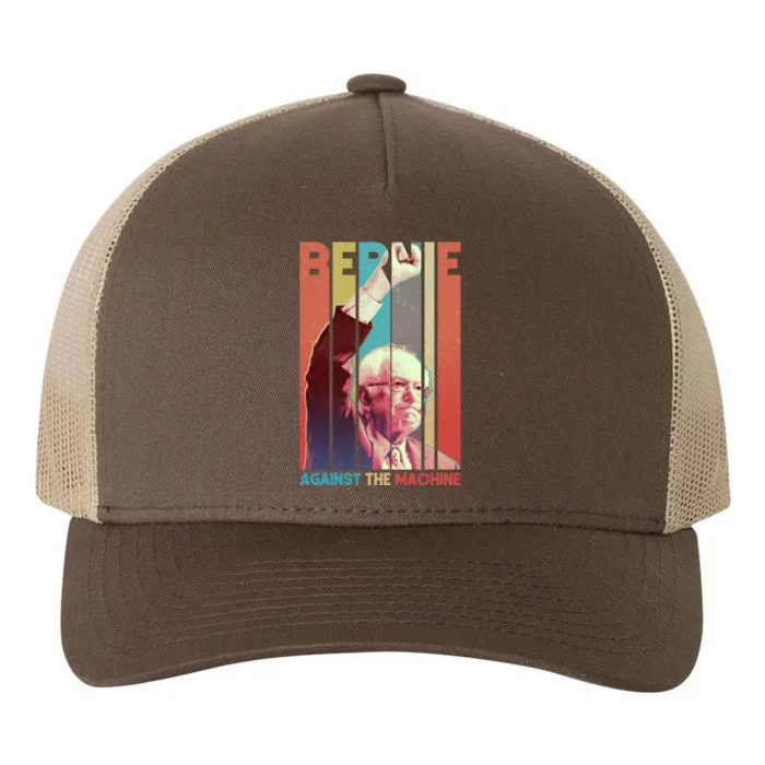 Retro Bernie Sanders Against The Machine Yupoong Adult 5-Panel Trucker Hat