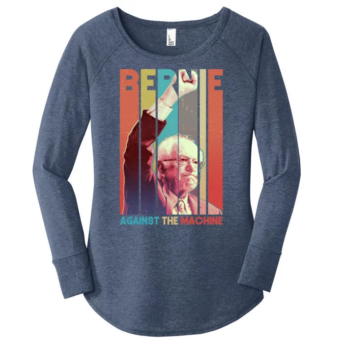 Retro Bernie Sanders Against The Machine Women's Perfect Tri Tunic Long Sleeve Shirt