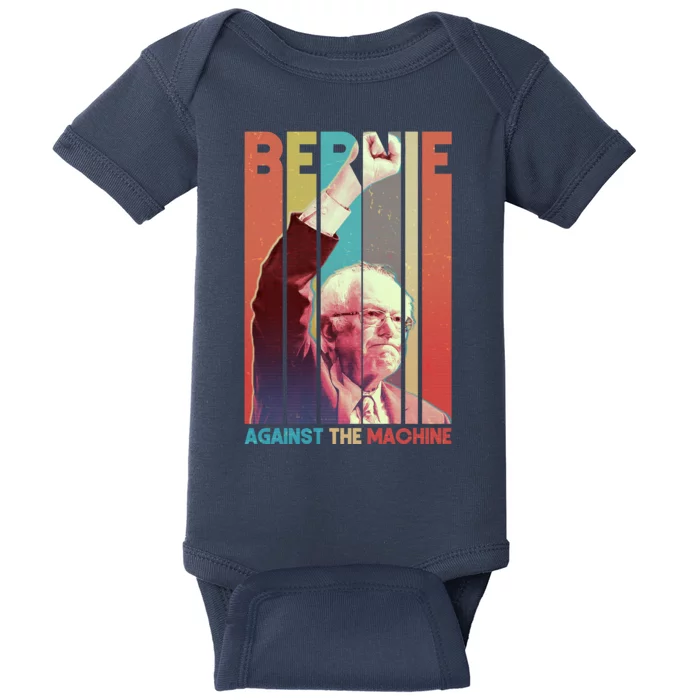 Retro Bernie Sanders Against The Machine Baby Bodysuit