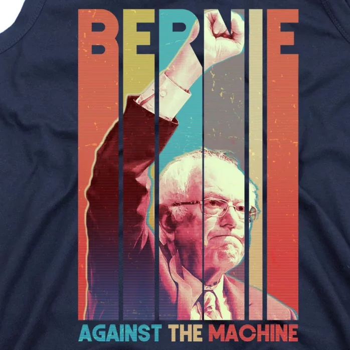 Retro Bernie Sanders Against The Machine Tank Top