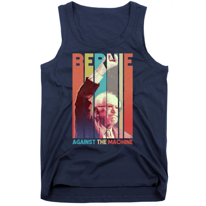 Retro Bernie Sanders Against The Machine Tank Top