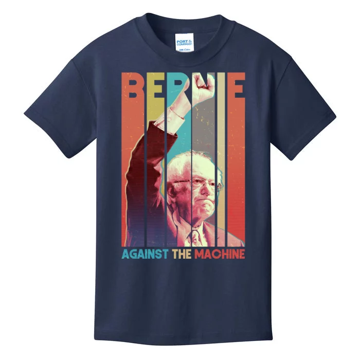 Retro Bernie Sanders Against The Machine Kids T-Shirt